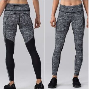 Lululemon Leggings Speed Tight Contour Gym Workout Running Black Size 6 Small